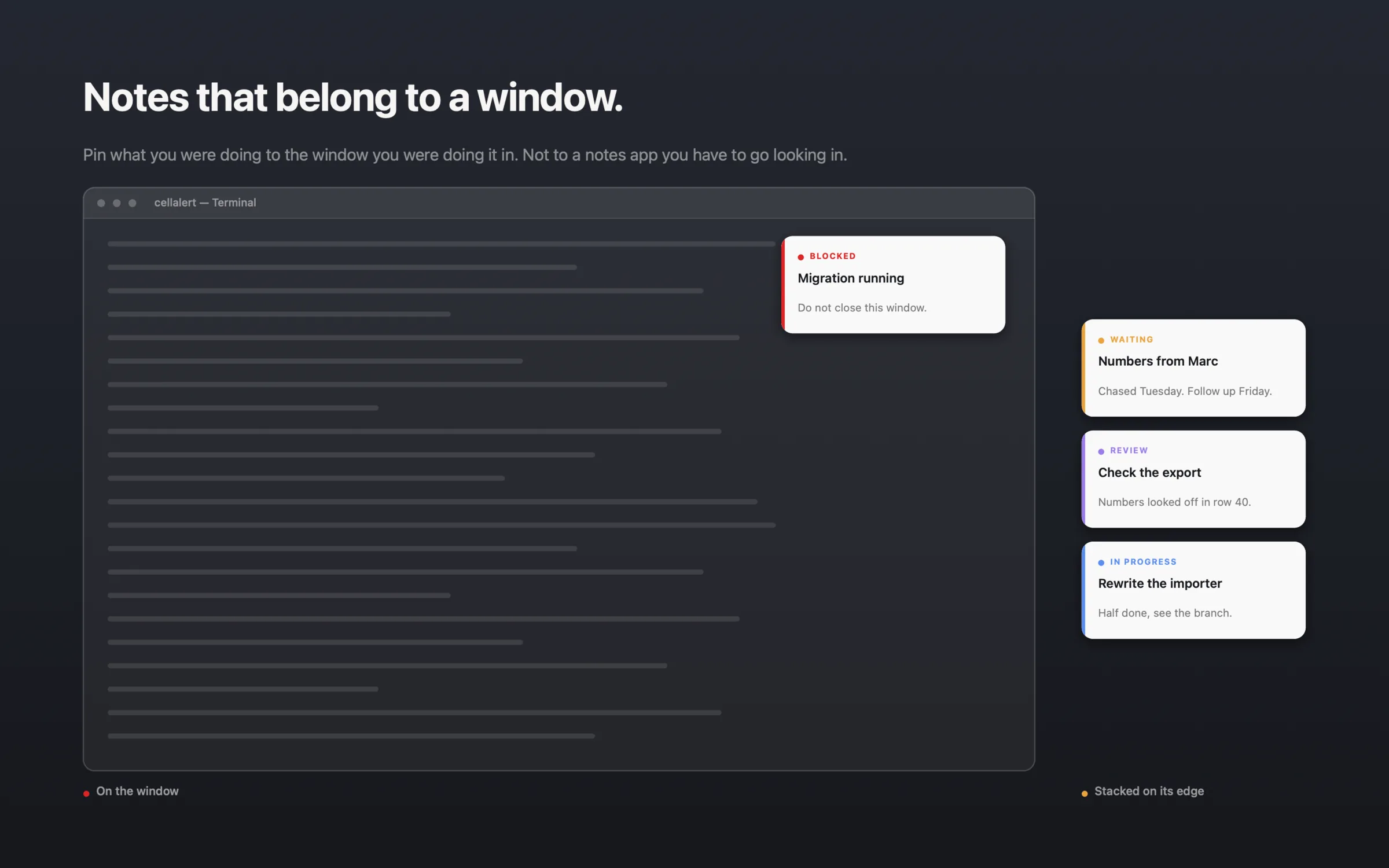 WindowNote — Notizen, die am Fenster kleben